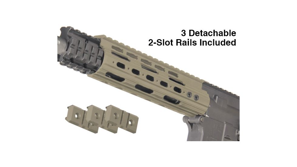 Leapers UTG PRO AR15 7in Super Slim Free Float Handguard,FDE Cerakote, _x000D_ MTU005SSD