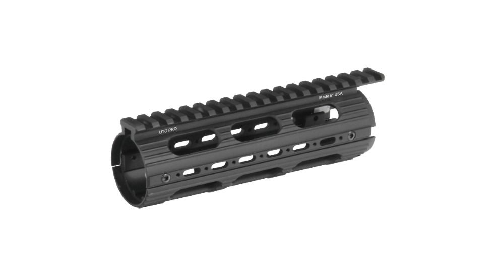 USED UTG Pro AR15 Carbine Length Super Slim Drop-in Handguard, Black, MTU001SS, EDEMO19, Condition Parts Only/Salvage, Defective