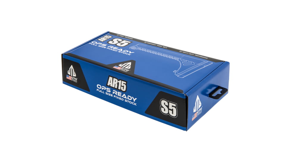 Leapers UTG Pro AR15 Ops Ready S5 Fixed Stock, Black, RBUS5BMS-A