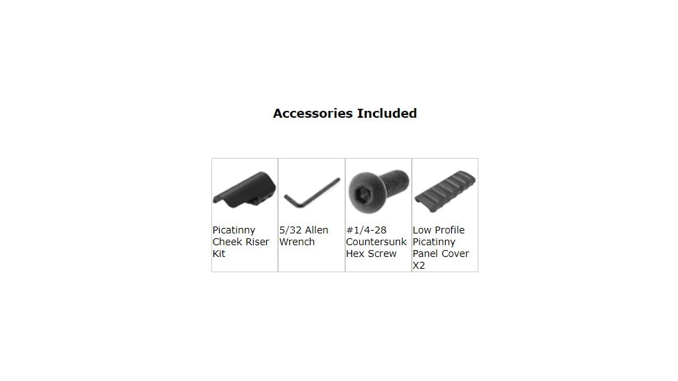 Leapers UTG Pro AR15 Ops Ready S5 Fixed Stock, Black, RBUS5BMS-A