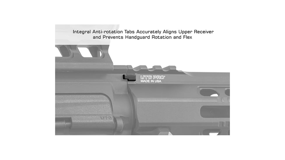 Leapers UTG PRO Forerunner 14in M-LOK Free Float Handguard, Black, MTU046SPM
