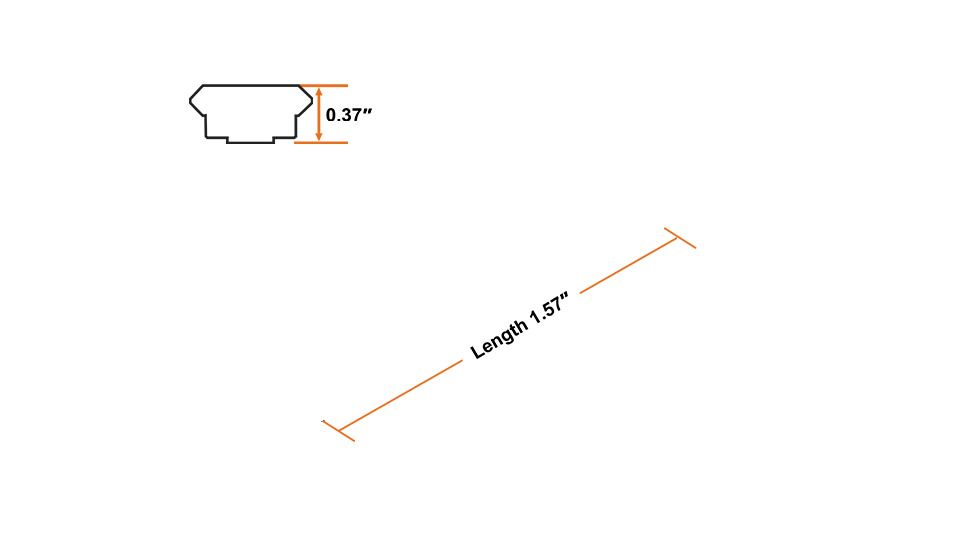 UTG PRO M-LOK 4-Slot Picatinny Rail Section, Black