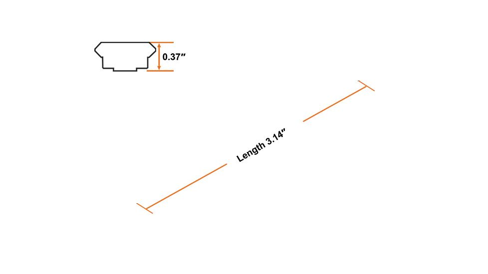UTG PRO M-LOK 8-Slot Picatinny Rail Section, Black