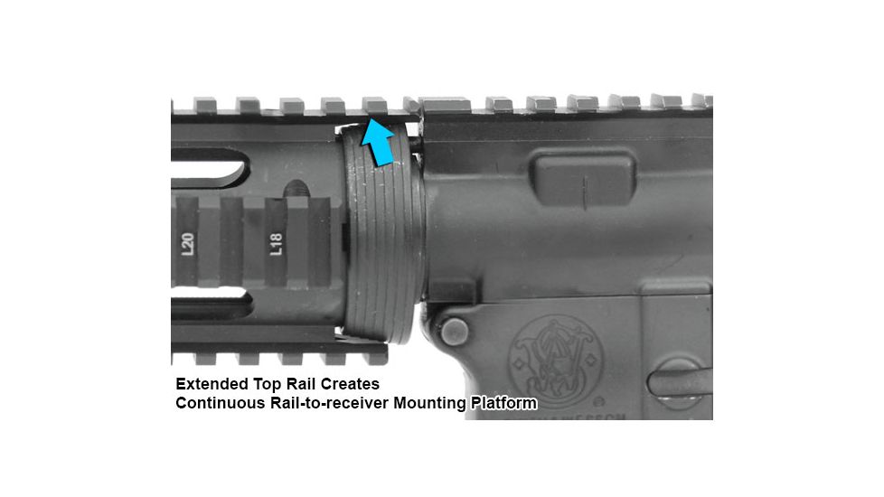 Leapers UTG PRO M4/AR15 Car Length Drop-in Quad Rail with Extension, MTU001T