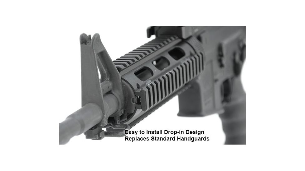 Leapers UTG PRO M4/AR15 Car Length Drop-in Quad Rail with Extension, MTU001T