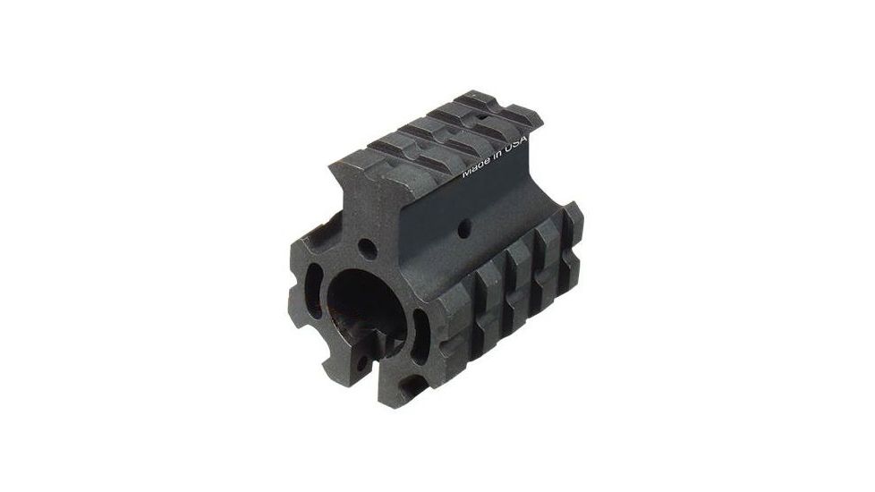 Leapers UTG PRO Model 4 High Pro Quad-rail Gas Block for .75in Barrel, Black, MTU012H4