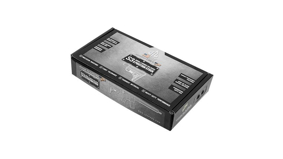 Leapers UTG PRO Model 4 Ops Ready S3 Commercial-spec Stock Only,Black RBUS3BCS