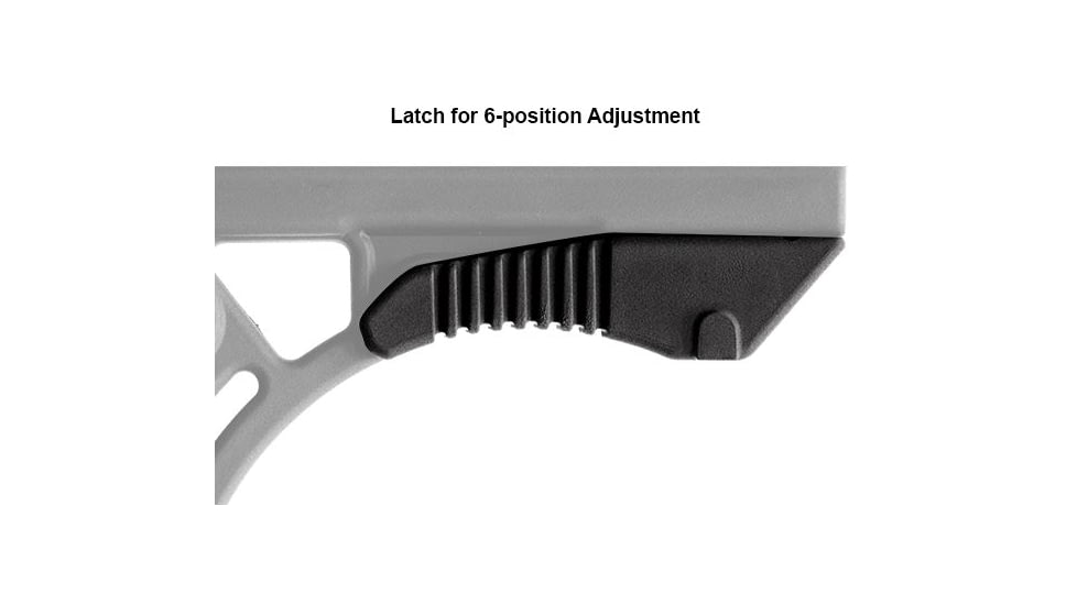 Leapers UTG PRO Model 4 Ops Ready S3 Commercial-spec Stock Only,Black RBUS3BCS