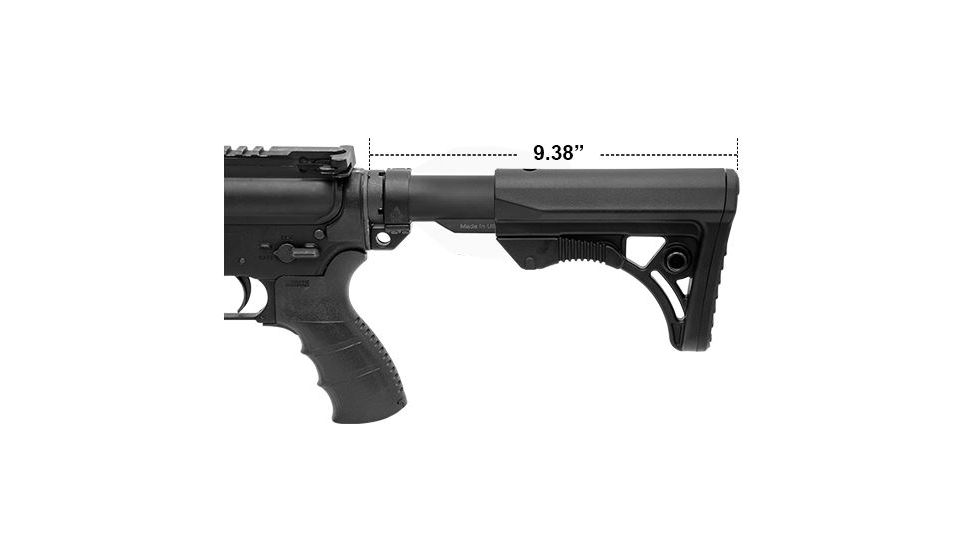 Leapers UTG PRO Model 4 Ops Ready S3 Commercial-spec Stock Only,Black RBUS3BCS