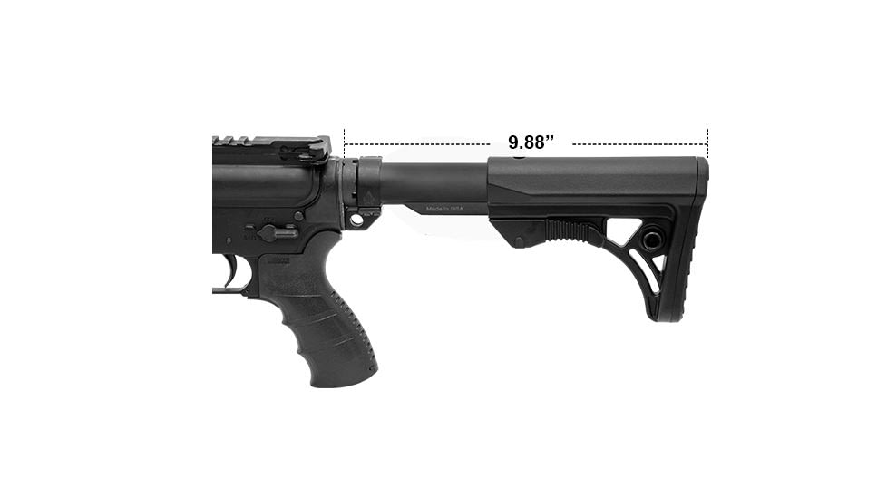 Leapers UTG PRO Model 4 Ops Ready S3 Commercial-spec Stock Only,Black RBUS3BCS