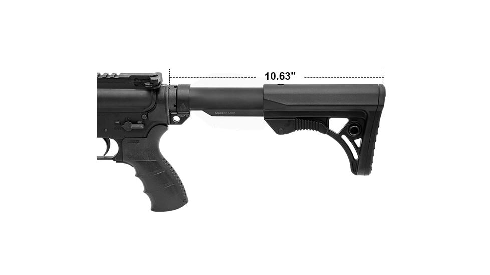 Leapers UTG PRO Model 4 Ops Ready S3 Commercial-spec Stock Only,Black RBUS3BCS
