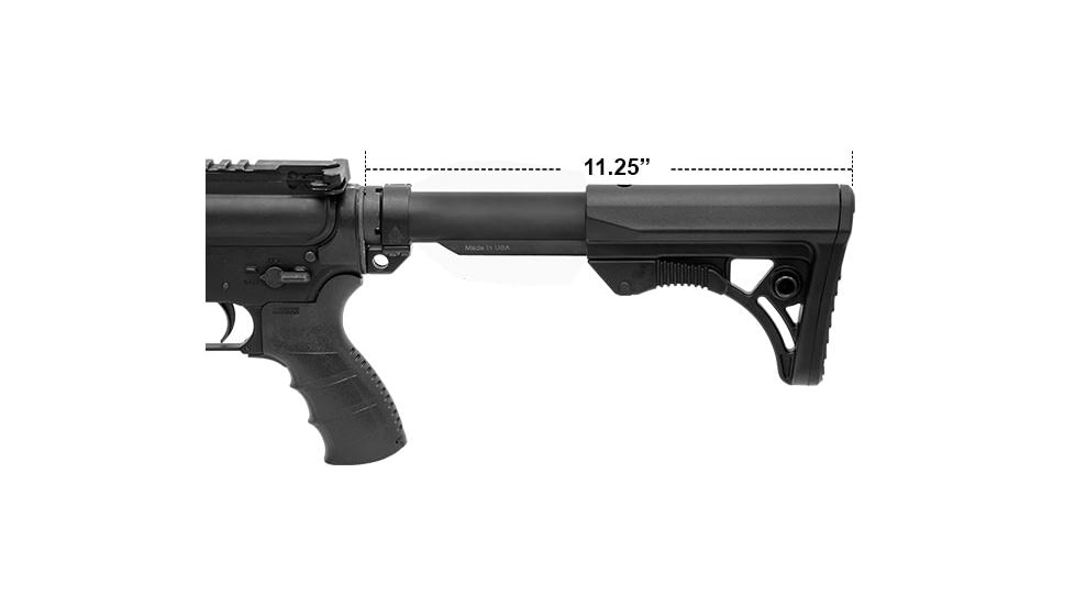 Leapers UTG PRO Model 4 Ops Ready S3 Commercial-spec Stock Only,Black RBUS3BCS