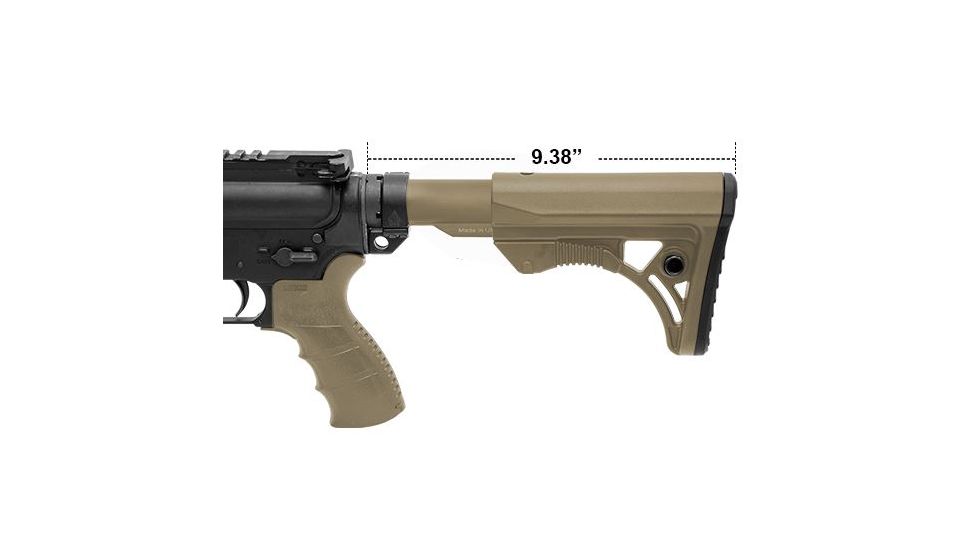 Leapers UTG PRO Model 4 Ops Ready S3 Mil-spec Stock Kit,Flat Dark Earth RBUS3DM