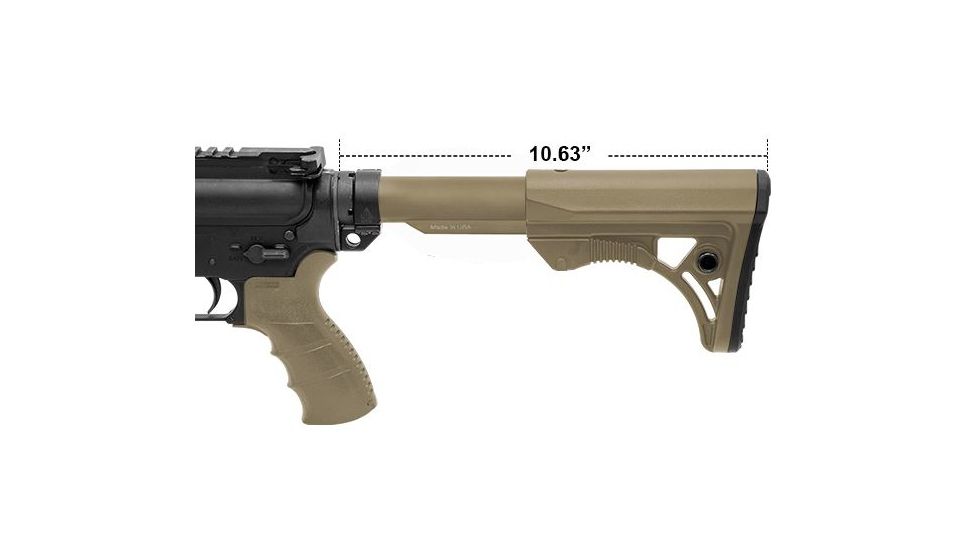 Leapers UTG PRO Model 4 Ops Ready S3 Mil-spec Stock Kit,Flat Dark Earth RBUS3DM