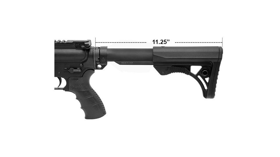 Leapers UTG PRO Model 4 OPS Ready S3 Mil-spec Stock Only,Black RBUS3BMS