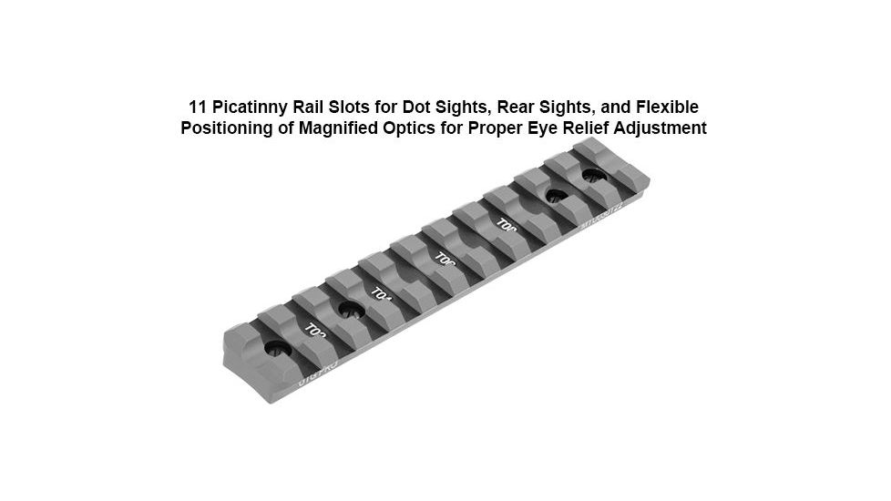 Leapers UTG PRO Ruger 10/22 Picatinny Rail Mount, Black, MTU030T22