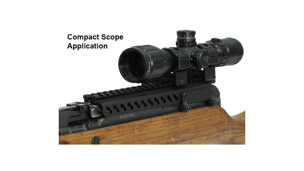 Leapers UTG PRO SKS Receiver Cover Mount w/22 Slots, Shell Deflector, MTU017