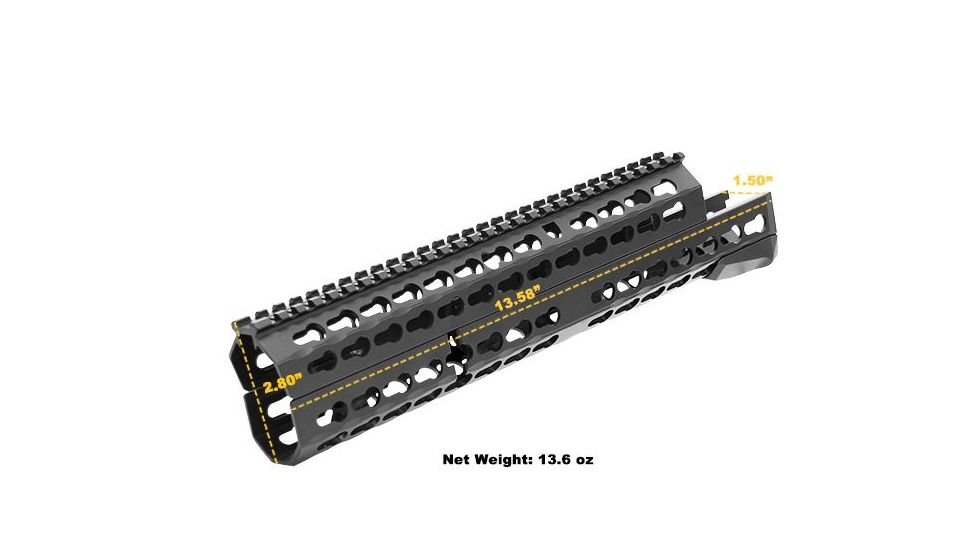 Leapers UTG PRO Chinese AK47 13" Keymod Compatible Handguard, _x000D_ MTU027SSKC