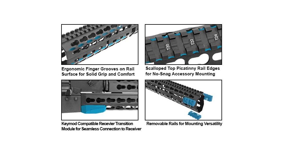 Leapers UTG PRO Chinese AK47 13" Keymod Compatible Handguard, _x000D_ MTU027SSKC