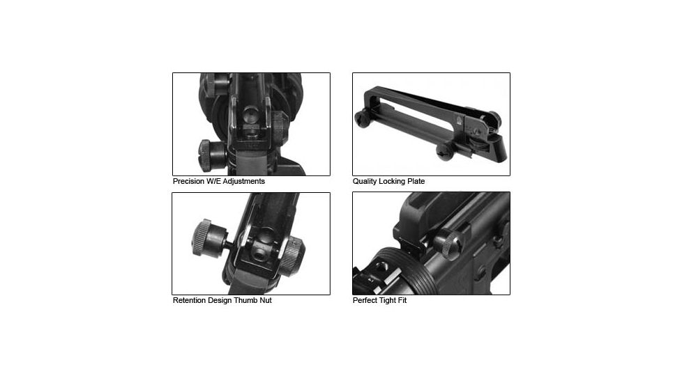 Leapers UTG PRO Mil-Spec 7075T6 Forged Carry Handle Sight, _x000D_ TLURS001