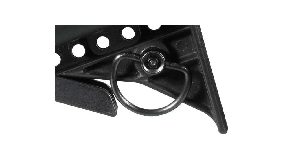 Leapers UTG Push Button QD Sling Swivel, 1.25in C-Shape Loop, Black, TL-QDSW08C