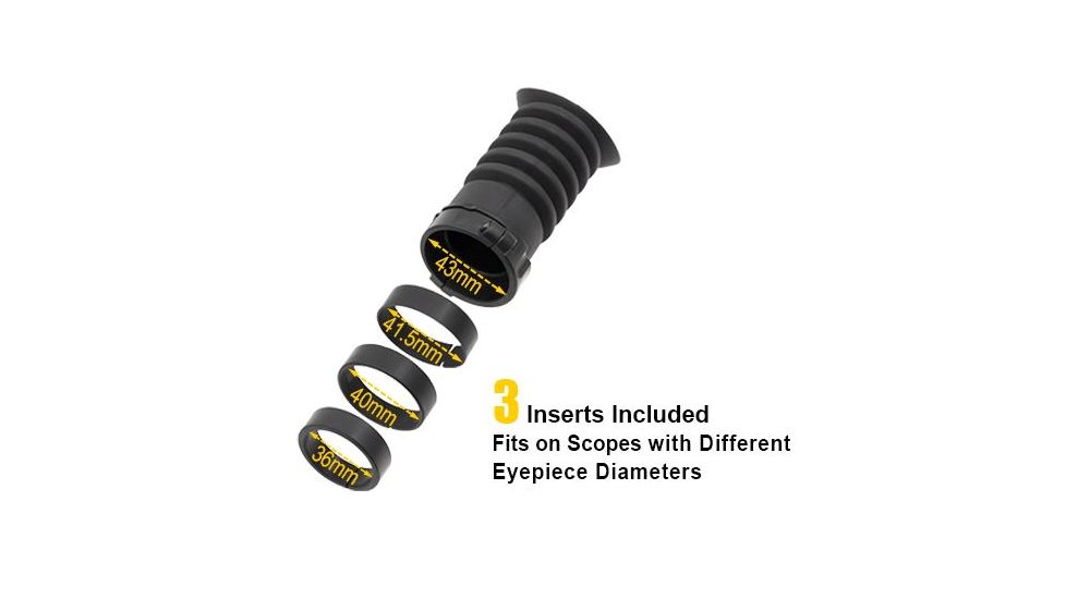 Leapers UTG Rubber Scope Eyeshade for 36, 40, 41.5, 43mm Eyepiece, _x000D_ SCP-ES403