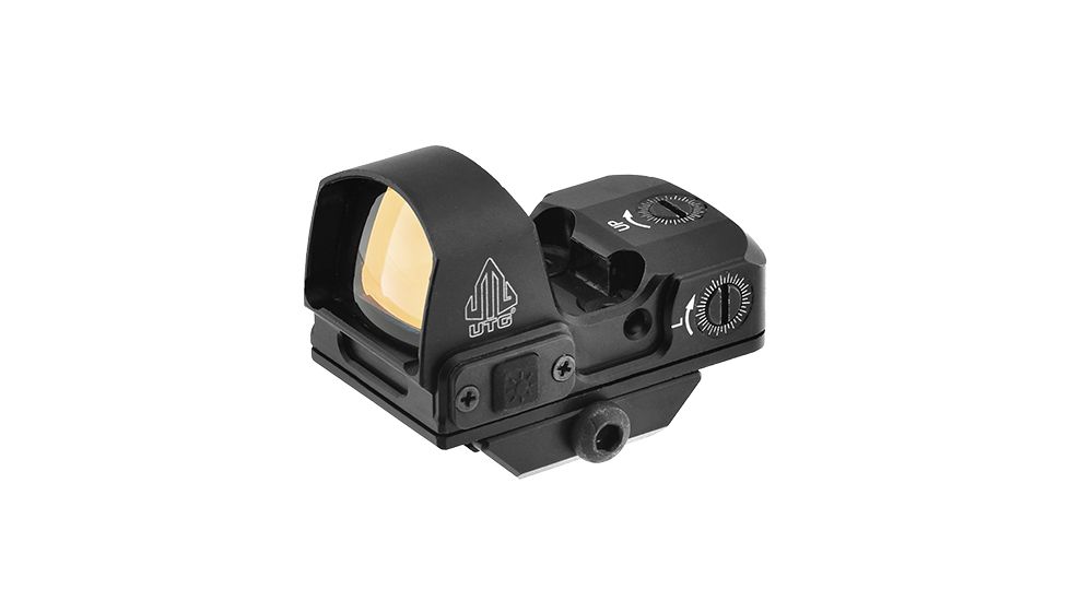 Leapers UTG Red 4 MOA Micro Dot Reflex Sight w/Adaptive Base, Black SCP-RDM20R