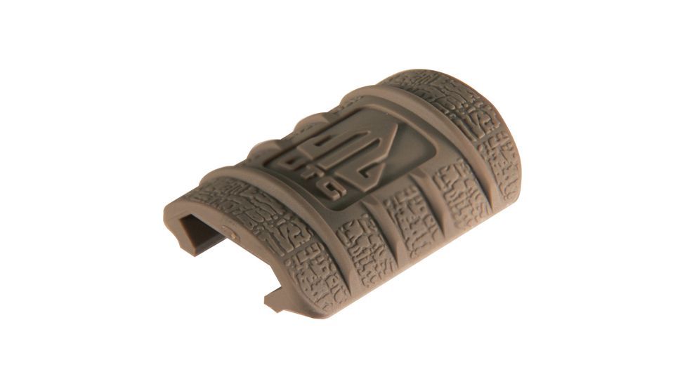 Leapers UTG Slim Rubber Rail Guard With Flexible Adjustment, Dozen/Pack-Flat Dark Earth,RB-HP12D-B