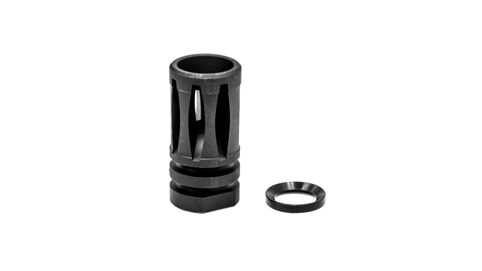 Leapers UTG Standard AR15 A2 Flash Hider, Matte Black, 1/2 inch-28 UNEF, Matte Black TL-ARFH01