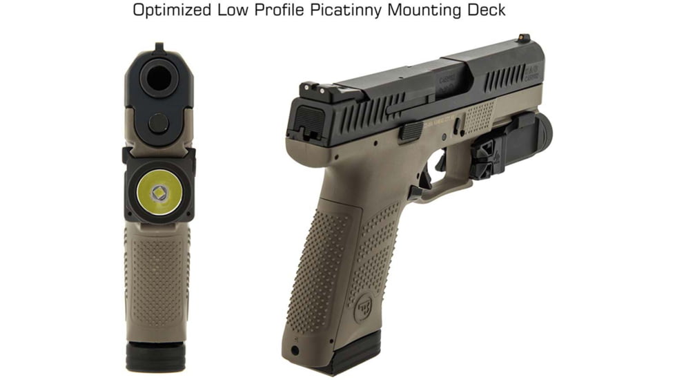 Leapers UTG Sub-Compact Pistol Light, 200 Lumen, Picatinny Mount, Black, LT-ELP120R