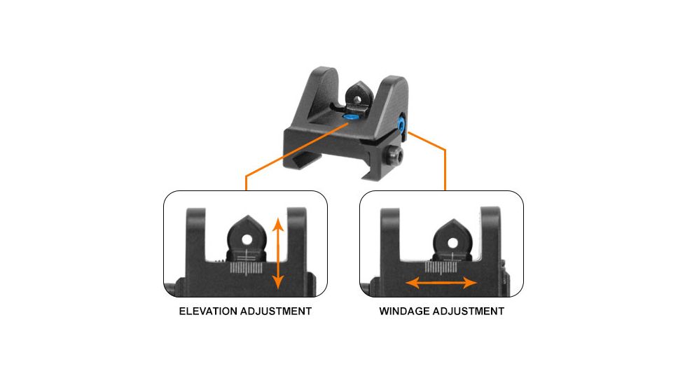 Leapers UTG Sub-Compact Rear Sight for Shotguns, .22 Rifles, _x000D_ MNT-910, EDEMO4