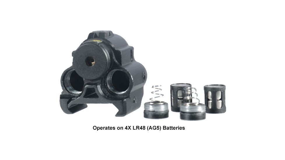 Leapers UTG Sub-Compact Red Laser with Solid-Pulse Dot Modes, Integral Mount, AG5 Battery, x000D SCP-LS200