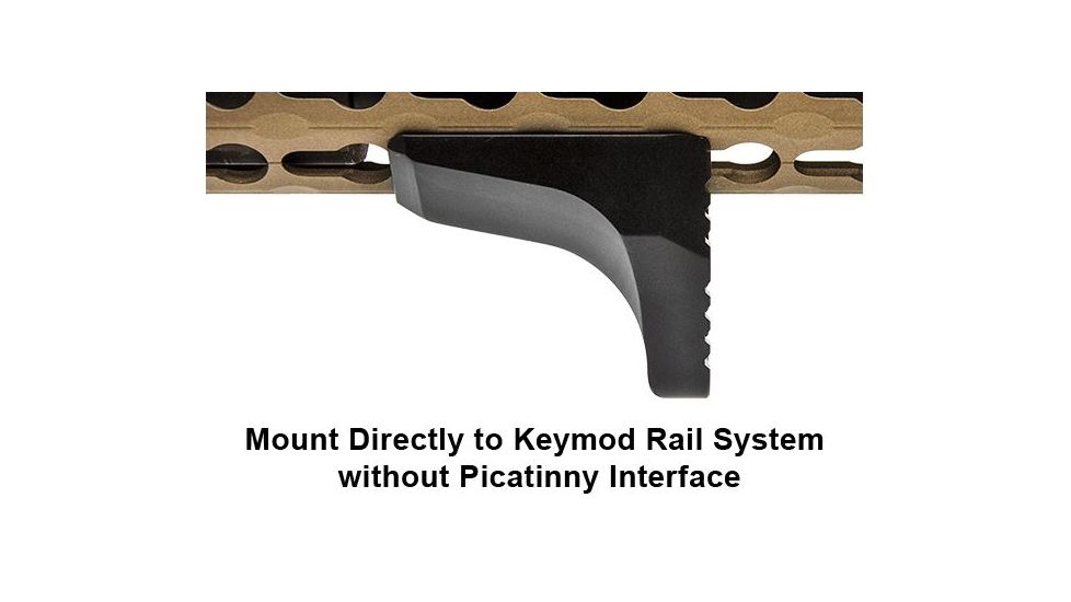 Leapers UTG Super Slim Keymod Hand Stop/Barricade Rest Kit, Black TL-HS02B