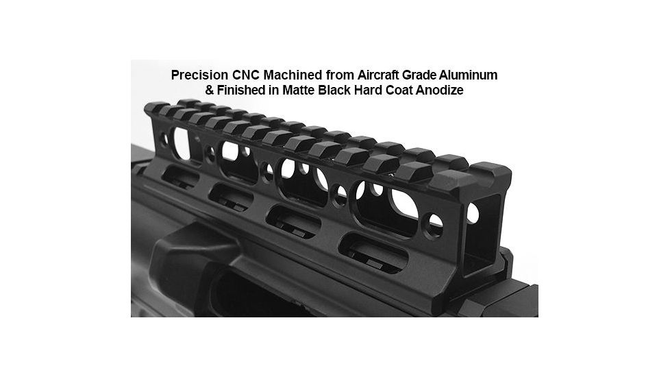 Leapers UTG Super Slim Picatinny Riser Mount,1in Height,13 Slots,Black MT-RSX1L