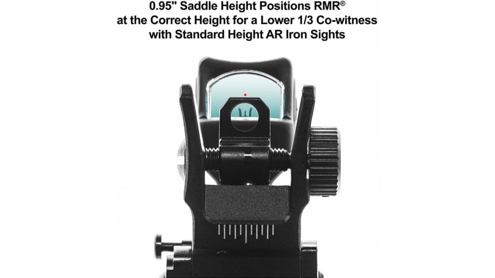 Leapers UTG Super Slim Picatinny RMR Mount, Lower 1/3 Co-Witness, Black, MT-RMR13C