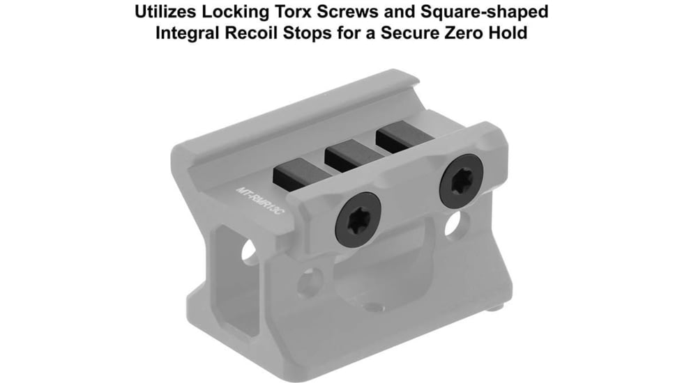 Leapers UTG Super Slim Picatinny RMR Mount, Lower 1/3 Co-Witness, Black, MT-RMR13C