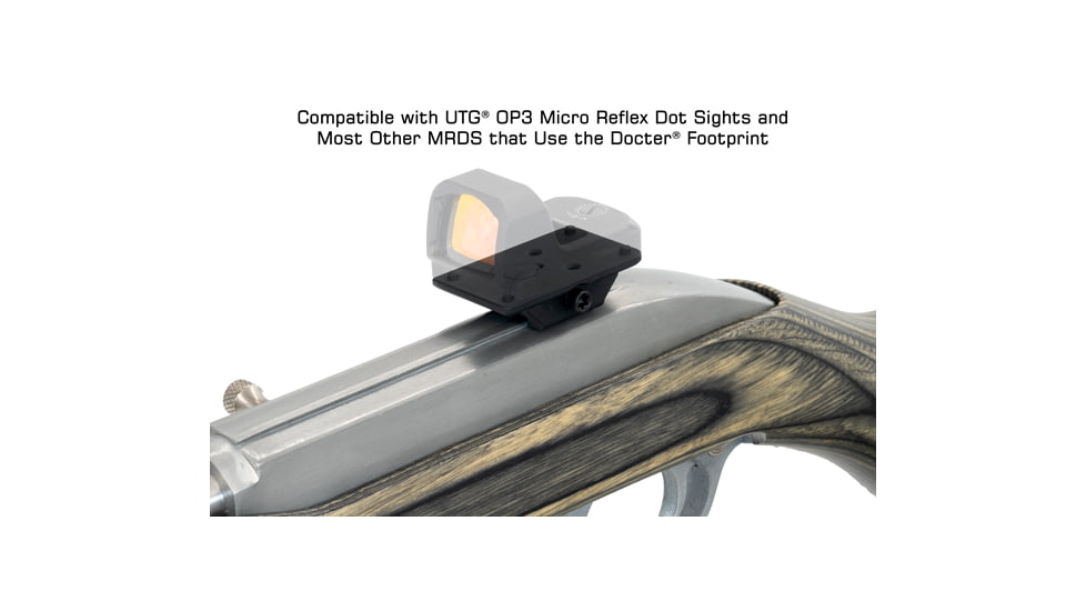 Leapers UTG Super Slim RDM20 Dovetail Mount, Low Profile, Black, Small, RDM-20XSD