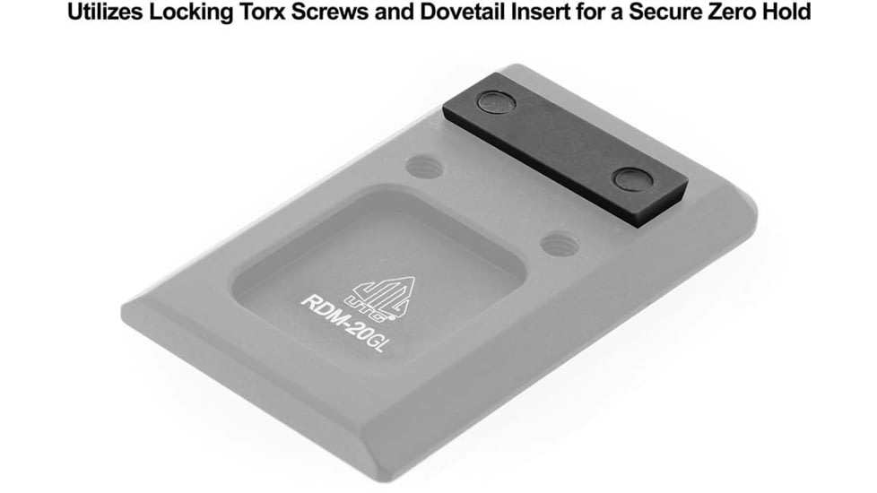 Leapers UTG Super Slim RDM20 Mount for Glock Rear Sight Dovetail, Black, RDM-20GL