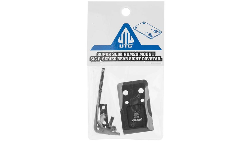 Leapers UTG Super Slim RDM20 Mount for SigP320 Rear Sight Dovetail, Black, RDM-20SIG