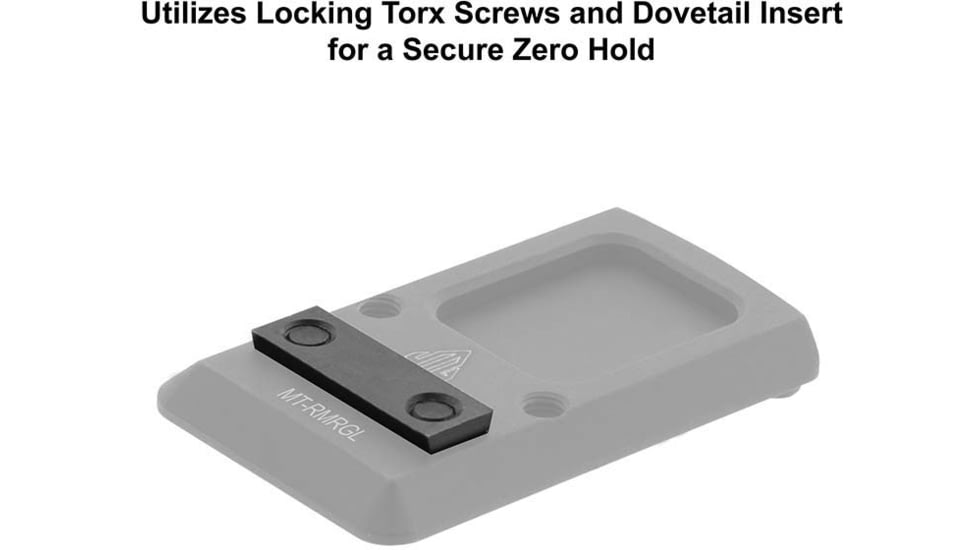 Leapers UTG Super Slim RMR Mount for Glock Rear Sight Dovetail, Black, MT-RMRGL