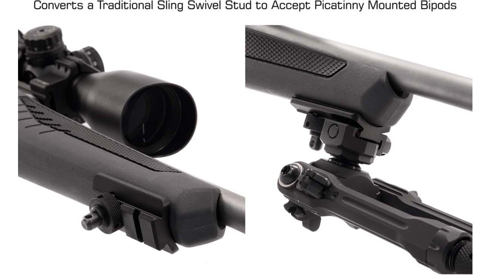 Leapers UTG Swivel Stud to Picatinny Adaptor Kit, Black, TL-BPAD1