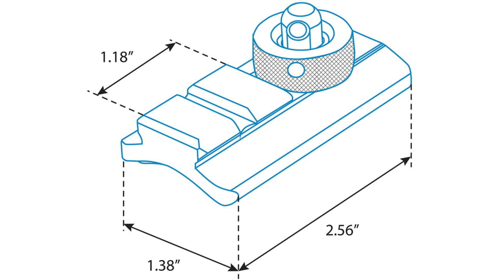 Leapers UTG Swivel Stud to Picatinny Adaptor Kit, Black, TL-BPAD1