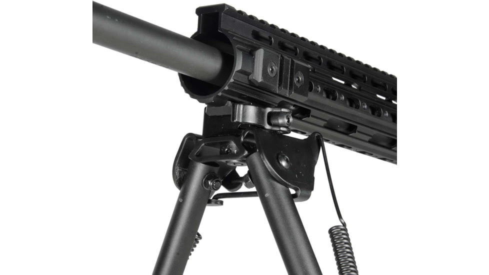 Leapers UTG Tactical OP Bipod, Quick Detach, 8.0-12.4in Center Height, Black, TL-BP88Q