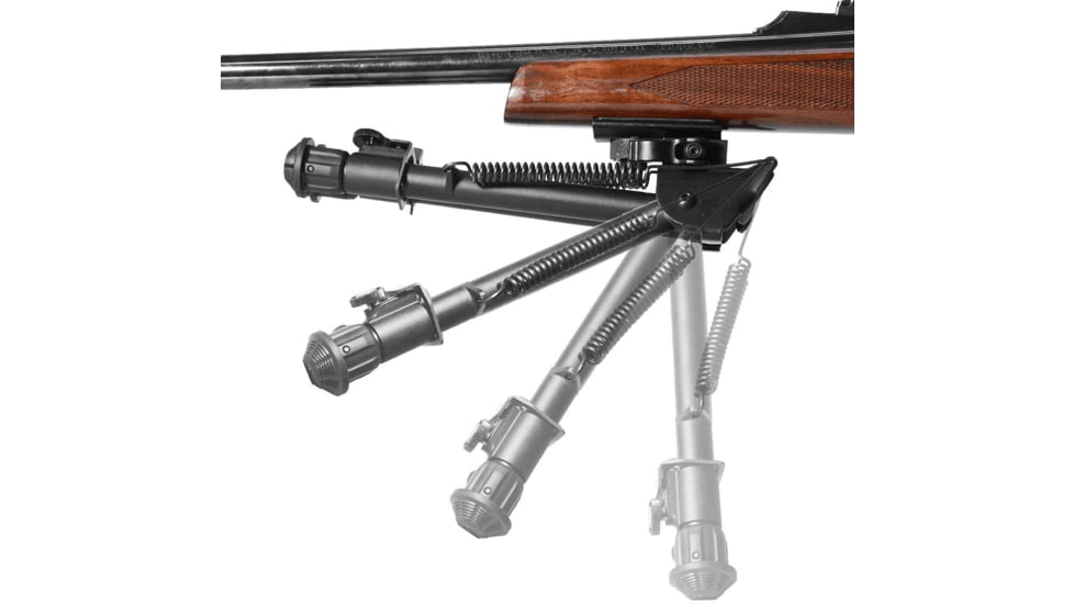 Leapers UTG Tactical OP Bipod, Quick Detach, 8.0-12.4in Center Height, Black, TL-BP88Q