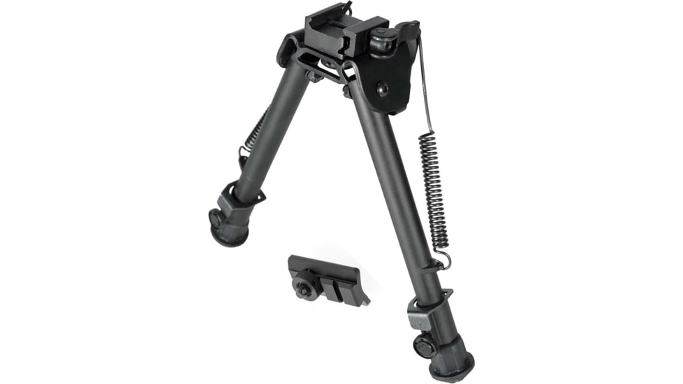 Leapers UTG Tactical OP Bipod, Quick Detach, 8.0-12.4in Center Height, Black, TL-BP88Q