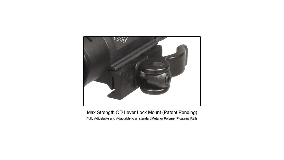Leapers UTG Tactical LED Flashlight &amp; Laser Sight w/ Integral QD Mount LT-ELP38Q