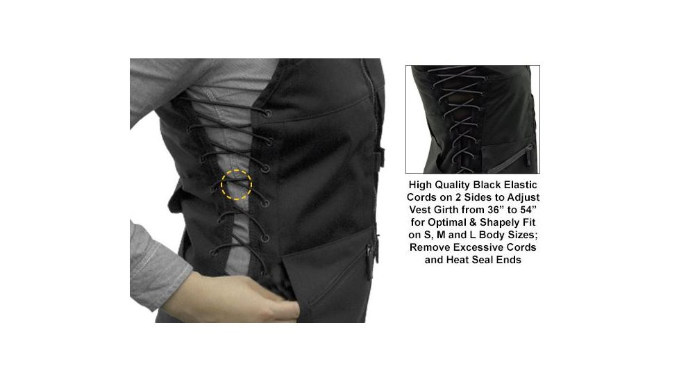 Leapers UTG True Huntress Female Sporting Vest, Black, _x000D_ PVC-VF21BB