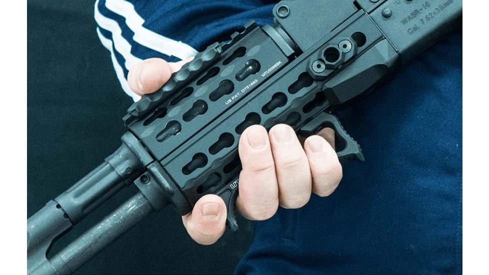 Leapers UTG Ultra Slim Angled Foregrip, Keymod, Matte Black, MT-AFGK01