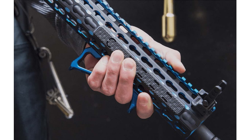 Leapers UTG Ultra Slim Angled Foregrip, Keymod, Matte Blue, MT-AFGK01B