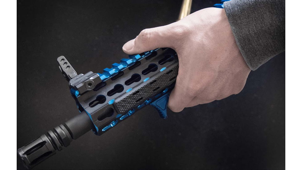 Leapers UTG Ultra Slim Angled Foregrip, Keymod, Matte Blue, MT-AFGK01B